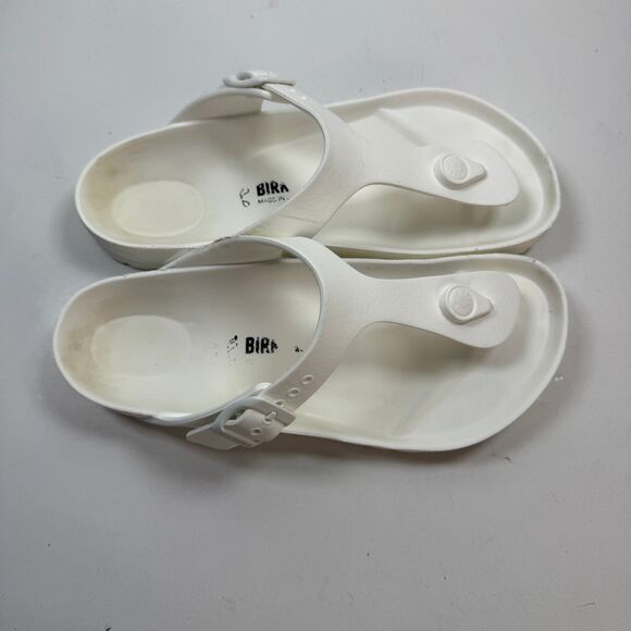 Birkenstock Gizeh Sandals Womens Size 5 Eva Sole White EU 36 Regular Fit - Picture 3 of 10